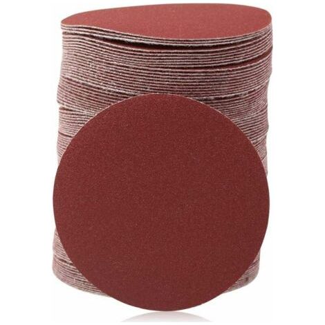 Lot de 50 disques abrasifs de 7,5 cm - Grain 240 - Disques de ponçage à crochet et boucle pour perceuse, meuleuse, outils rotatifs, sans trou (1/5)