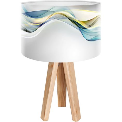 Lampe de chevet magic of color foto-051 - Bois clair, blanc (1/3)