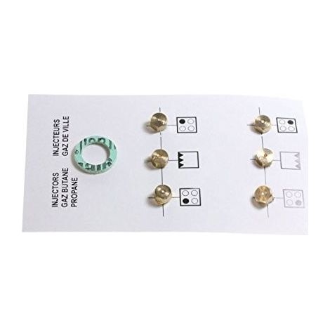 Juego de inyectores de gas butano g30-30mbar para cocina BEKO 4431910057
