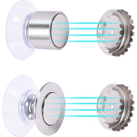 Magnetische Seifenschale aus Edelstahl mit Saugnäpfen für Bad und Küche (1/5)