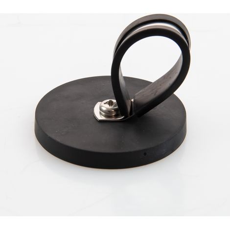 Magna-C Gummiertes Magnetsystem mit Schlaufe Ø66x8,5mm (1/4)