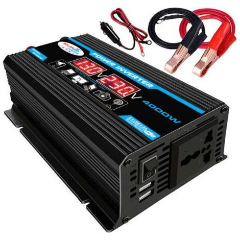 1PCS. 12V. 3500W. 220V. Pur Sinus Onduleur à Onde.1 pcs Convertisseur 12V 220V 3500W Sinusoïdale Pure 3500 Watt Transformateur avec Télécommande écran LCD Prises EU Ports USB Port de Type-C Bornes de (1/5)