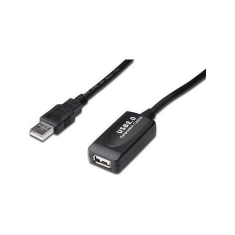 Digitus USB 2.0 Repeater cable USB 20 m USB A Negro (1/4)