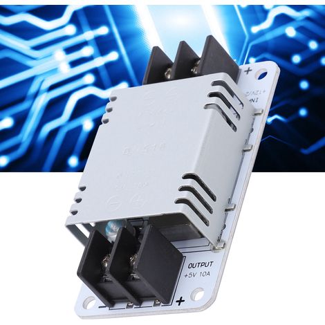 Convertisseur de Tension DC 24V/12V vers 5V 10A - Module Abaisseur DN510 Régulateur de Puissance