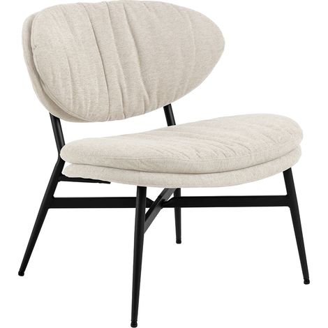 Burma Sessel Lounge-Sessel Stoff beige.
