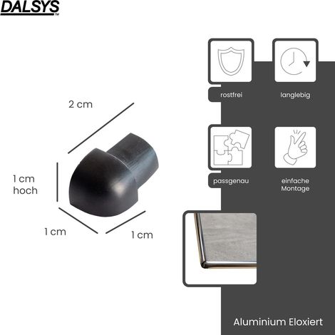 Alberts 488291 Winkelprofil | Aluminium, schwarz eloxiert | 1000 x 15 x Alberts 488291 Winkelprofil | Aluminium, schwarz eloxiert | 1000 x 15 x