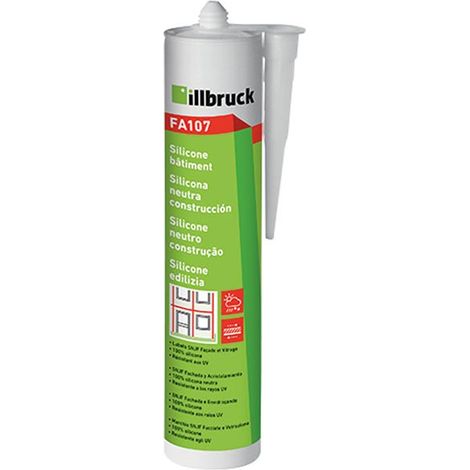Mastic di fissaggio in silicone per edilizia Fa107 Bianco - 300 ml - Nec+ Illbruck