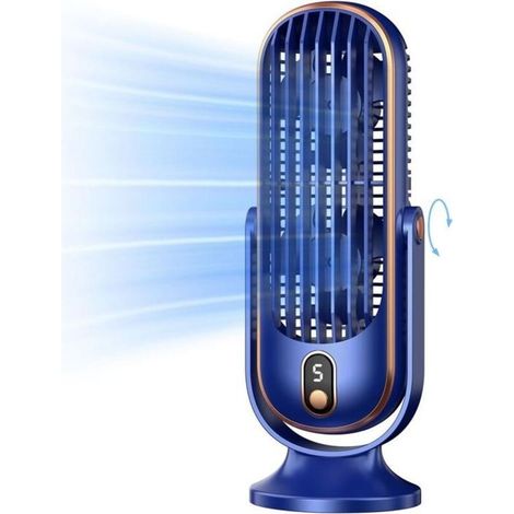 Ventilateur tour, ventilateur de bureau portable avec options à 5 vitesses, double circulation d\\'air, ventilateur de table (1/4)