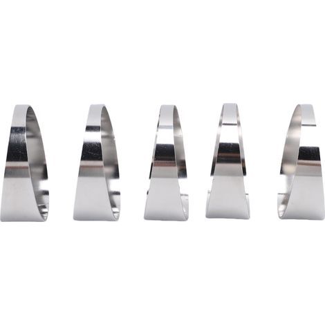 Tortenausstecher aus Edelstahl 304, 5-teilig, enger Radius, entgratet, ungeschweißt, für die Modifizierung von Kfz-Auspuffanlagen, 7,6 cm (3 Zoll) (1/5)