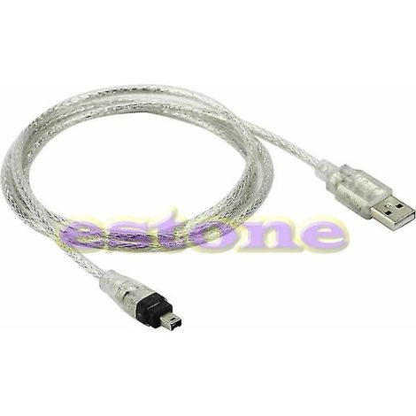 CREA 5ft New Usb To Firewire Ieee 1394 4 Pin Ilink Adapter Cable