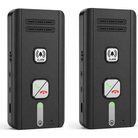 Interphone sans Fil, Pièces Intercom de 500 m, Fils Interphone sans Fil Longue Portée pour Maison, Destiné aux Patients et aux Personnes âgées, Appel d'urgence (1/5)