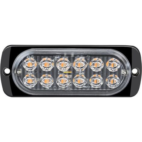 Stück 12–24 V LED-Blitzlichter für Autos, orangefarbene, helle Autolichter, Blinklichter für Anhänger, Warnleuchte für Pkw/Nutzfahrzeuge, 11241 mm