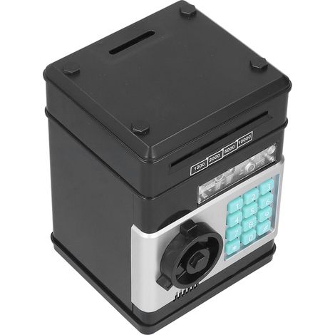 Boîte à économies électronique avec compteur ATM et enroulement automatique des billets
