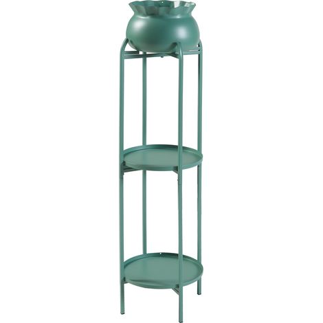 Soporte para plantas de exterior 95 x 27 x 27 cm verde 030010344