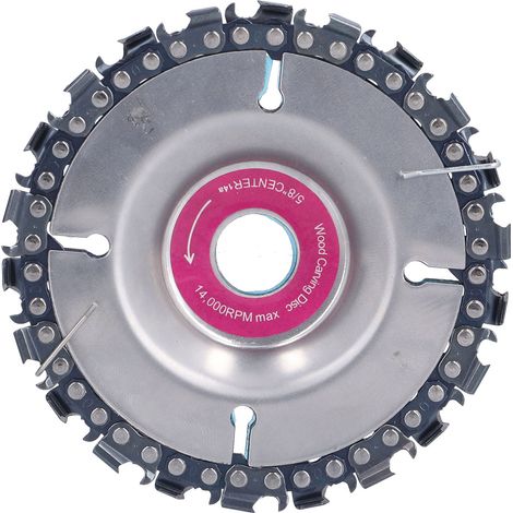 Disque à bois 4 pouces 22 dents, meule à bois robuste pour meuleuse d'angle – Rouge (1/5)