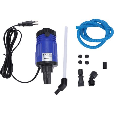Elektrischer Aquariumsauger mit Hochleistungsfilter – für Wasserwechsel und Kiesreinigung zur Entfernung von Schmutz und Sand – 220-V-EU-Stecker
