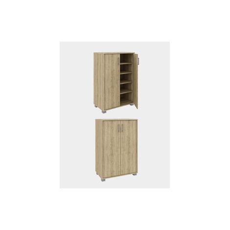 MOBILE BASSO 2A MULTIUSO 90X60X35 CM OLMO- 1,0 pz