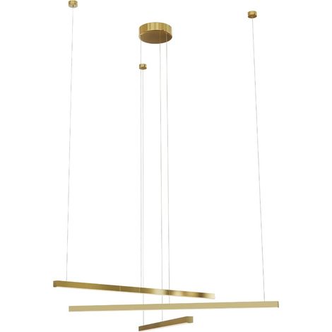 Suspension linéaire moderne or brossé 3xLED 36W Maxlight (1/3)