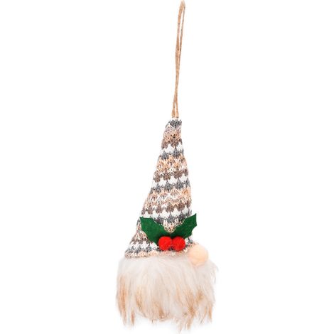 Pendentif Lumineux pour Sapin de Noël - Décoration Irradiante sans Visage pour Fêtes (1/5)