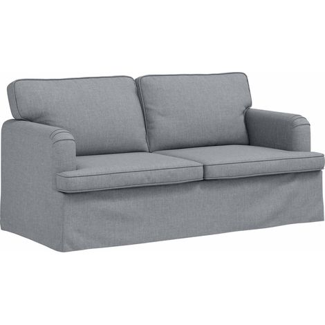 Canapé Gris clair 142 x 80 x 85 cm tissu (1/5)