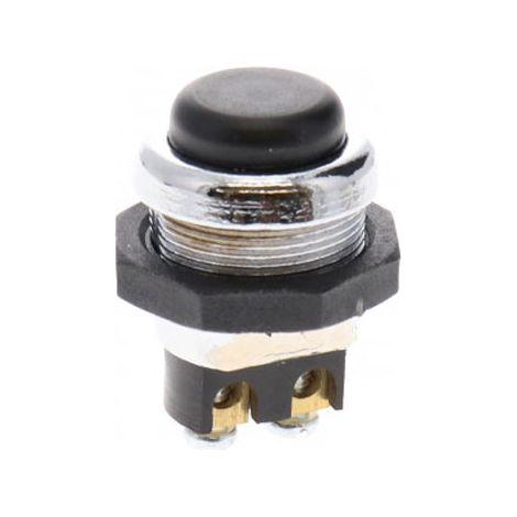 BOUTON POUSSOIR ALU NOIR