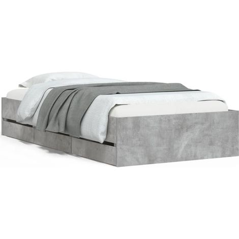 Maison Exclusive - Giroletto Cassetti Grigio Cemento 75x190 cm Legno Multistrato