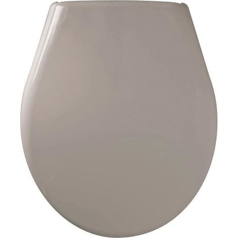 Marina Taupe Toilet Seat - Polypropylene - Gelco - Detachable - Universal fixing center distance (1/2)