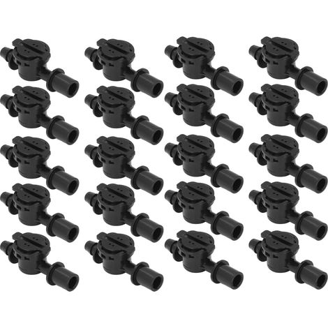 Buse d'irrigation réglable, lot de 20, forte pression, mini arroseur automatique pour pelouse et jardin, diamètre 6 mm (1/5)