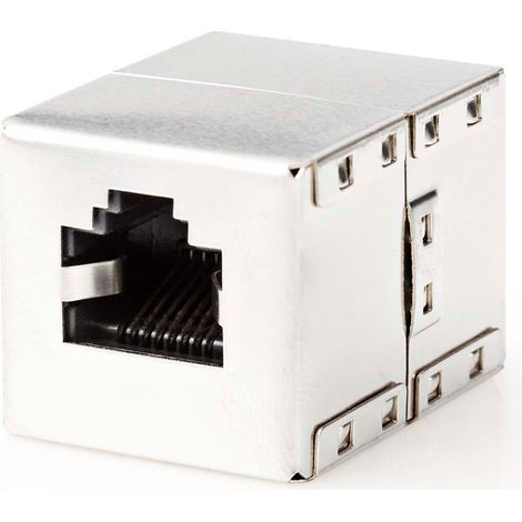 Conector de red cat6 blindado rj45 hembra rj45 hembra recto metales cajas