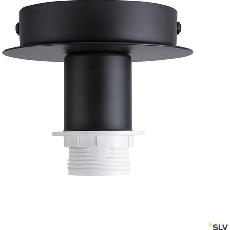 Patère FENDA intérieur noir E27 60W sans abat-jour - SLV - 155550 (1/5)