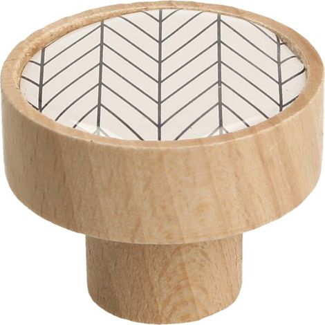 Bouton GD08, hêtre, chevrons 5 (1/3)