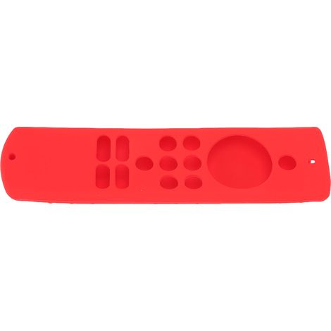 Weiche Silikon-Schutzhülle, rutschfest und stoßfest für die Fire TV Stick Lite Fernbedienung (rot), mit Handschlaufe. (1/5)