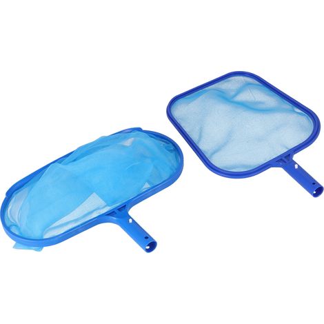 Épuisette de piscine pour feuilles, filet de nettoyage en profondeur et surface, lot de 2 accessoires (1/5)