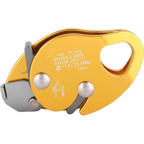 Descendeur Auto-Freinant - Placa Lateral Móvil - Para Cuerda Simple 10-12 mm - Para Alpinismo Escalada y Trabajos en Altura - 1 Unidad (1/5)