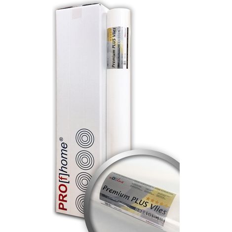 Lining paper for renovation purposes 160 g Profhome PremiumVlies PLUS 399-165 non-woven wallcovering paintable 4 rolls 1076 sq ft (100 sqm)