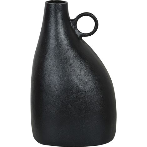 Decorative Vase NARBADA Metal 36 cm Black