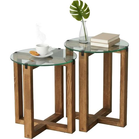 Dmora - Wohnzimmertisch Enlil, Niedriger Wohnzimmertisch, Kaffeeregal, Couchtisch für Sofa, 40x40h50 cm, Nussbaum, mit verstärkter Verpackung