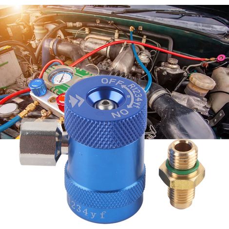 Adaptateur de charge rapide de réfrigérant pour climatisation automobile basse pression HS-1234YF - Connecteur de forme spéciale (1/5)