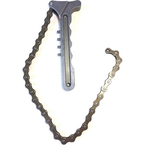 Clé à chaîne de vidange, outils de démontage des filtres à huile et à carburant, clé à chaîne pour filtre à huile moteur (1/5)
