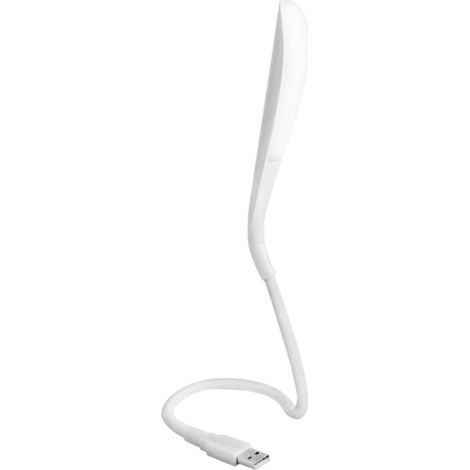 Lampe USB Portable Blanche en Plastique, Design Flexible pour (1/5)