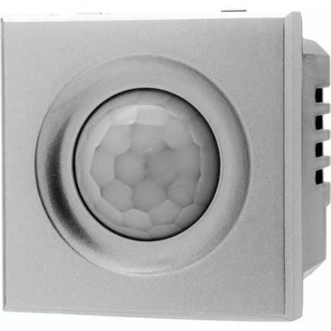 TrAdE Shop Traesio - Sensore Movimento Pir Infrarossi 2m Timer Silver Compatibile Bticino Axolute - (1/2)