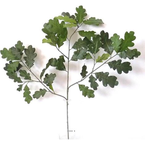 Branche de chene Artificielle H 70 cm 42 feuilles feu retardant