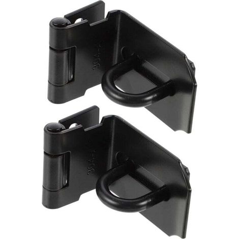 2 Pièces Boucle Moraillon De Cadenas à 90 Degrés Porte Coulissante Loquets De Serrure D'armoire Serrure à Moraillon Basculer Le Moraillon Acier Inoxydable Verrouiller Lourd (1/4)