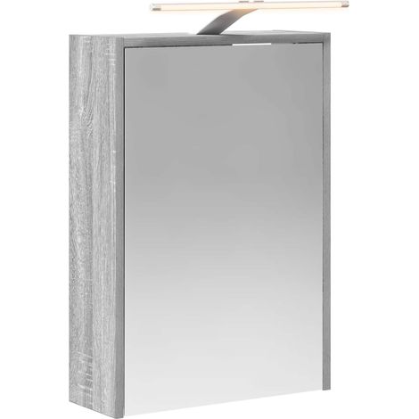 Maison Exclusive - Mobiletto per specchio da bagno Grigio Sonoma 43 x 16 x 62.5 cm