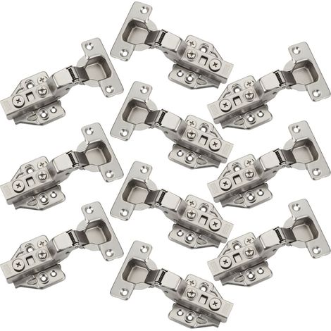SOTECH Topfband T48 105° mit Dämpfer (Soft-Close) inkl. Montageplatten mit Exzenterverstellung, Innenanschlag, 10 Stück