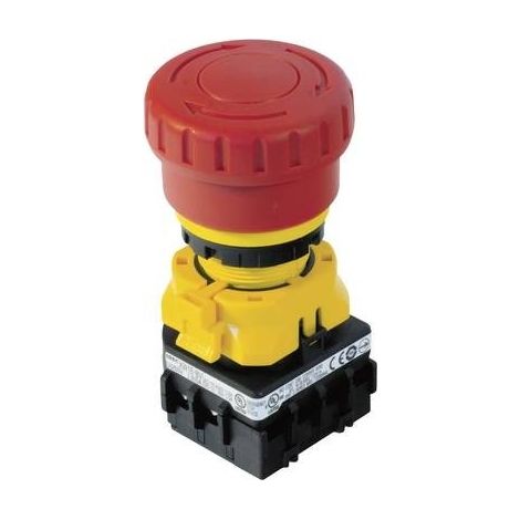 Idec XW1E-BV413MFR Interruttore di arresto di emergenza auto controllato 250 V/AC 3 A 3 NC, 1 NA 1 pz.