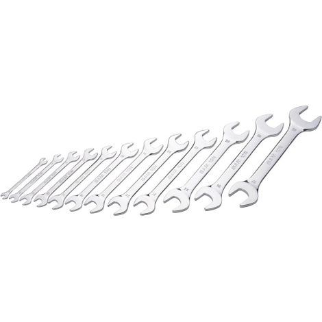 Jeu de clés à fourche 12 pièces en Acier chrome vanadium ( Prix pour 1 )