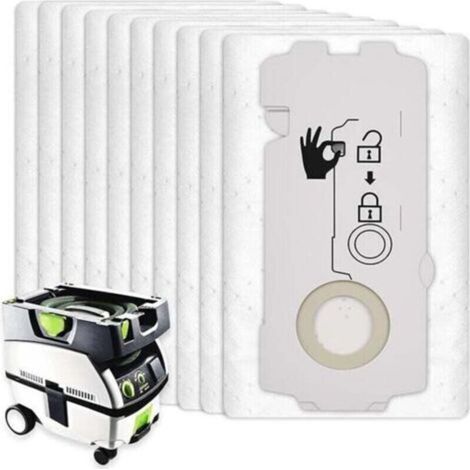 Self-cleaning filter bags SC-FIS-CT MINI/MIDI-2/5 - FESTOOL - 10 pieces - 204308 (1/4)