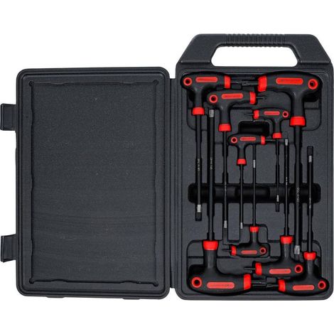Tournevis à Poignée en T 9 pcs T10-T50 - Profil Torx avec Perçage Frontal - Précision et Confort d Utilisation - D-Work (1/5)