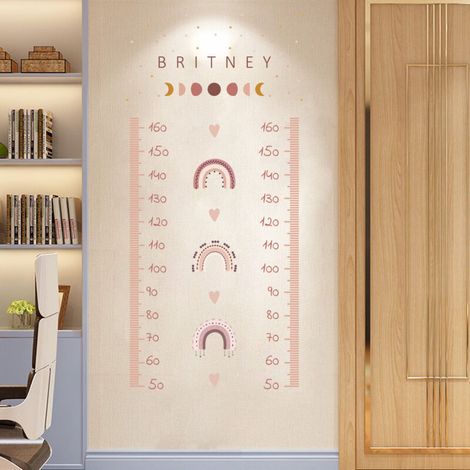 Sticker mural arc-en-ciel pour mesurer l'altitude, taille M (1/3)